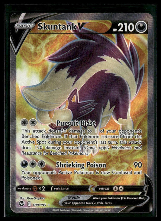 Skuntank V (Full Art) #180/195 Silver Tempest NM