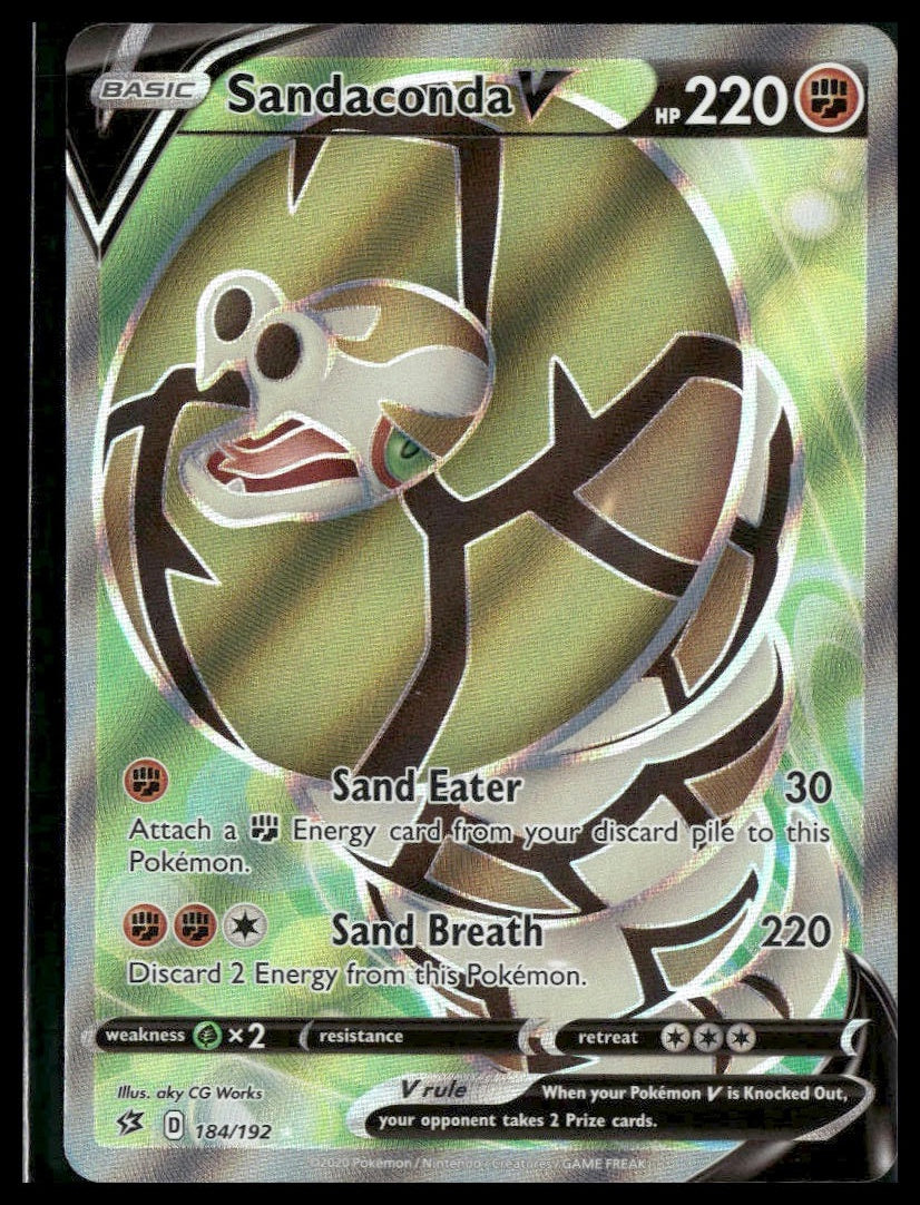 Sandaconda V (Full Art) #184/192 Rebel Clash NM