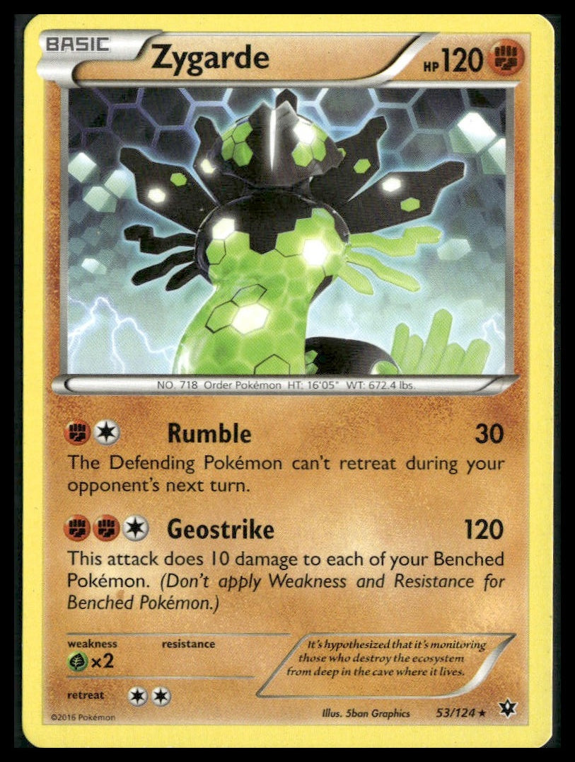 Zygarde #53/124 XY - Fates Collide LP