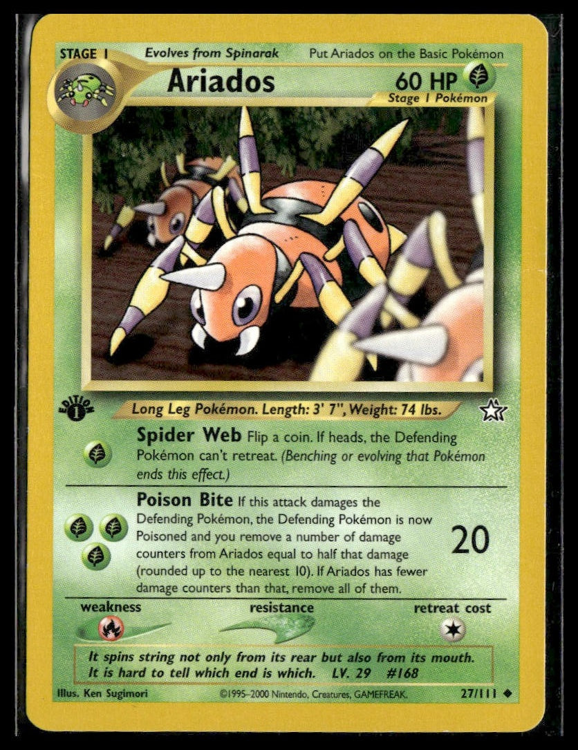 Ariados #027/111 1st Edition Neo Genesis MP