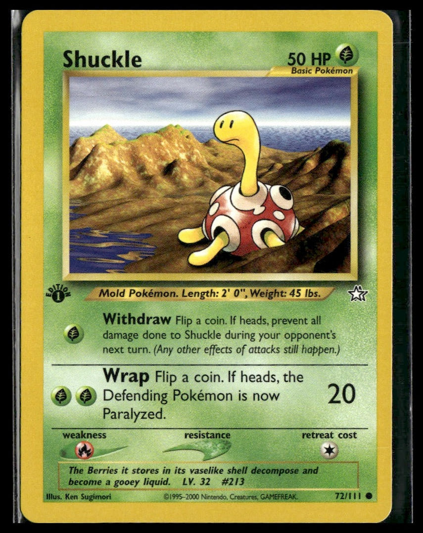 Shuckle #072/111 1st Edition Neo Genesis LP