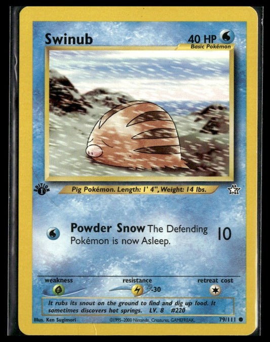 Swinub #079/111 1st Edition Neo Genesis LP