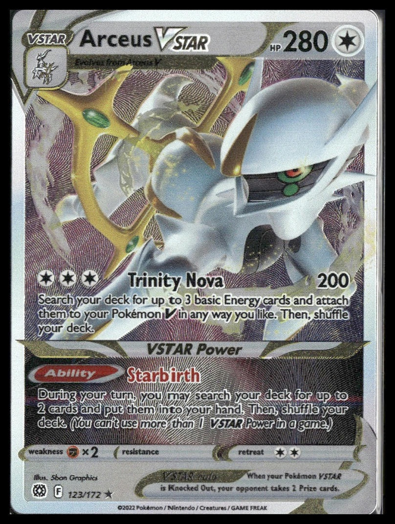 Arceus VSTAR #123/172 METAL Brilliant Stars NM