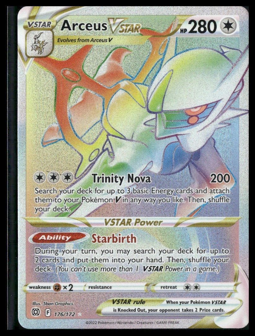 Arceus VSTAR (Secret) #176/172 Brilliant Stars NM