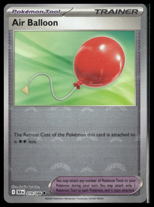 Air Balloon #079/086 Poke Ball Black Bolt NM
