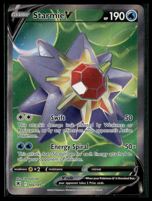 Starmie V (Full Art) #166/189 Astral Radiance NM