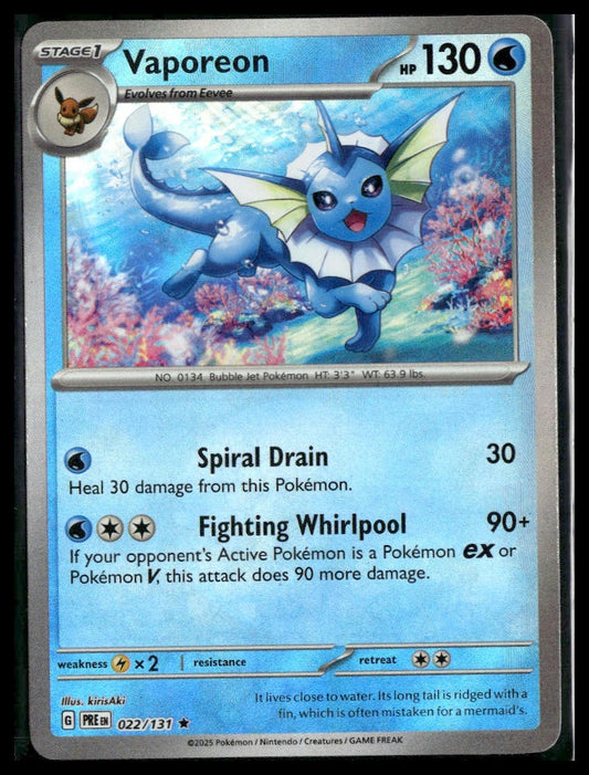 Vaporeon #022/131 Poke Ball Prismatic Evolutions LP