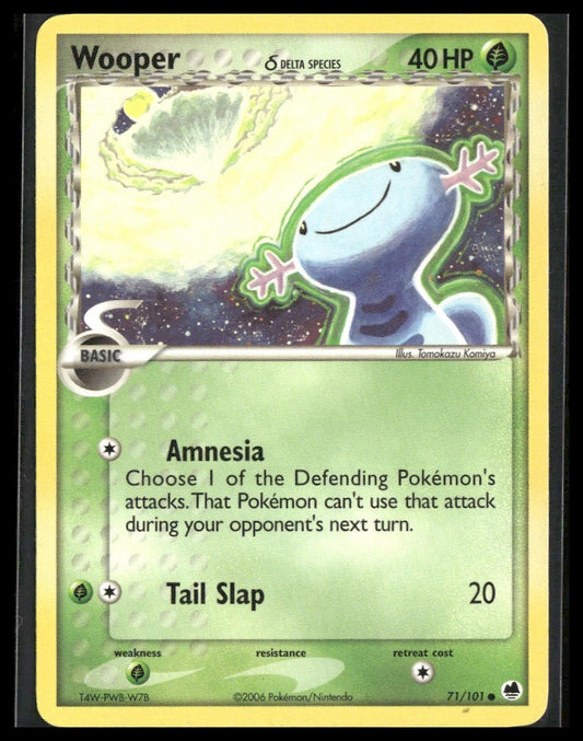 Wooper (Delta Species) #71/101 Dragon Frontiers LP