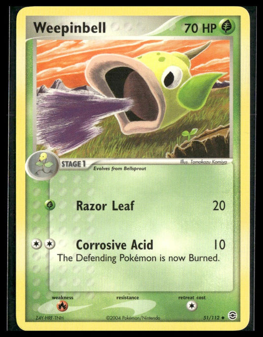 Weepinbell #51/112 Tomokazu Komiya FireRed & LeafGreen NM