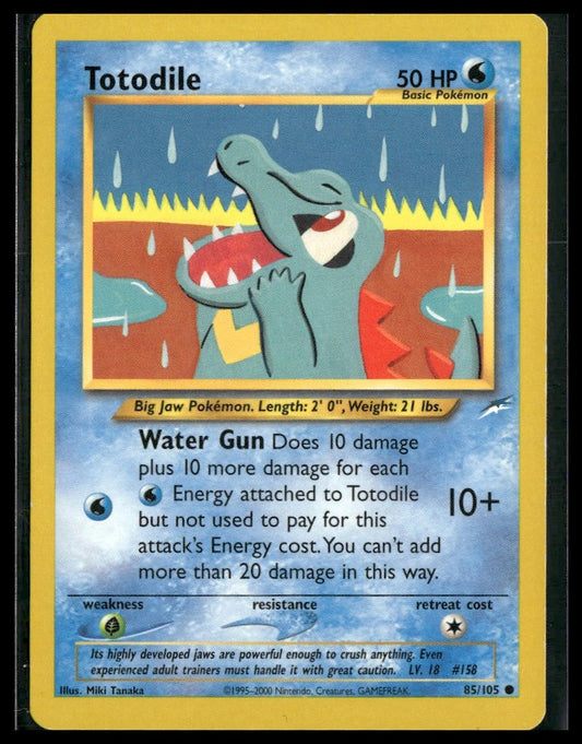 Totodile #085/105 Miki Tanaka Neo Destiny LP