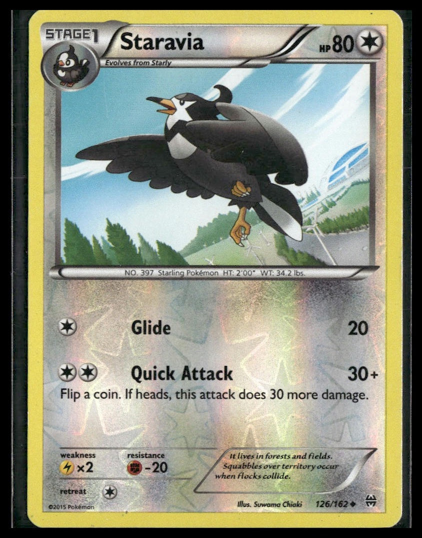 Staravia #126/162 Reverse Holo XY - BREAKthrough MP