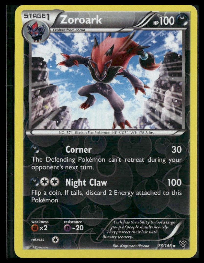 Zoroark #73/146 Reverse Holo XY Base Set NM