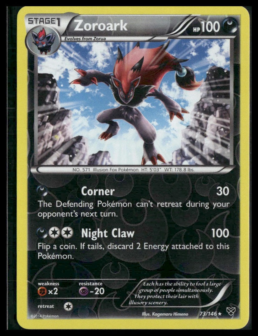 Zoroark #73/146 Reverse Holo XY Base Set NM