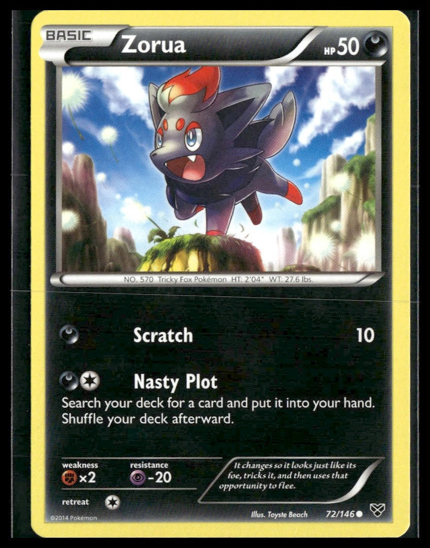 Zorua #72/146 XY Base Set VLP
