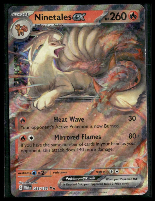 Ninetales ex #038/165 Scarlet & Violet 151 NM