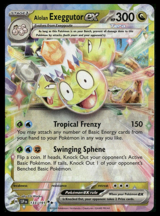 Alolan Exeggutor ex #133/191 Surging Sparks NM