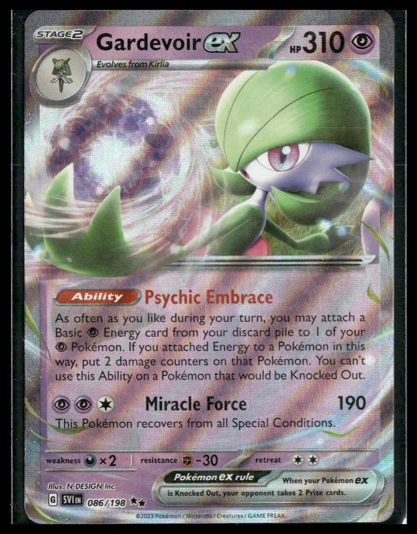 Gardevoir ex #086/198 Scarlet & Violet Base Set NM