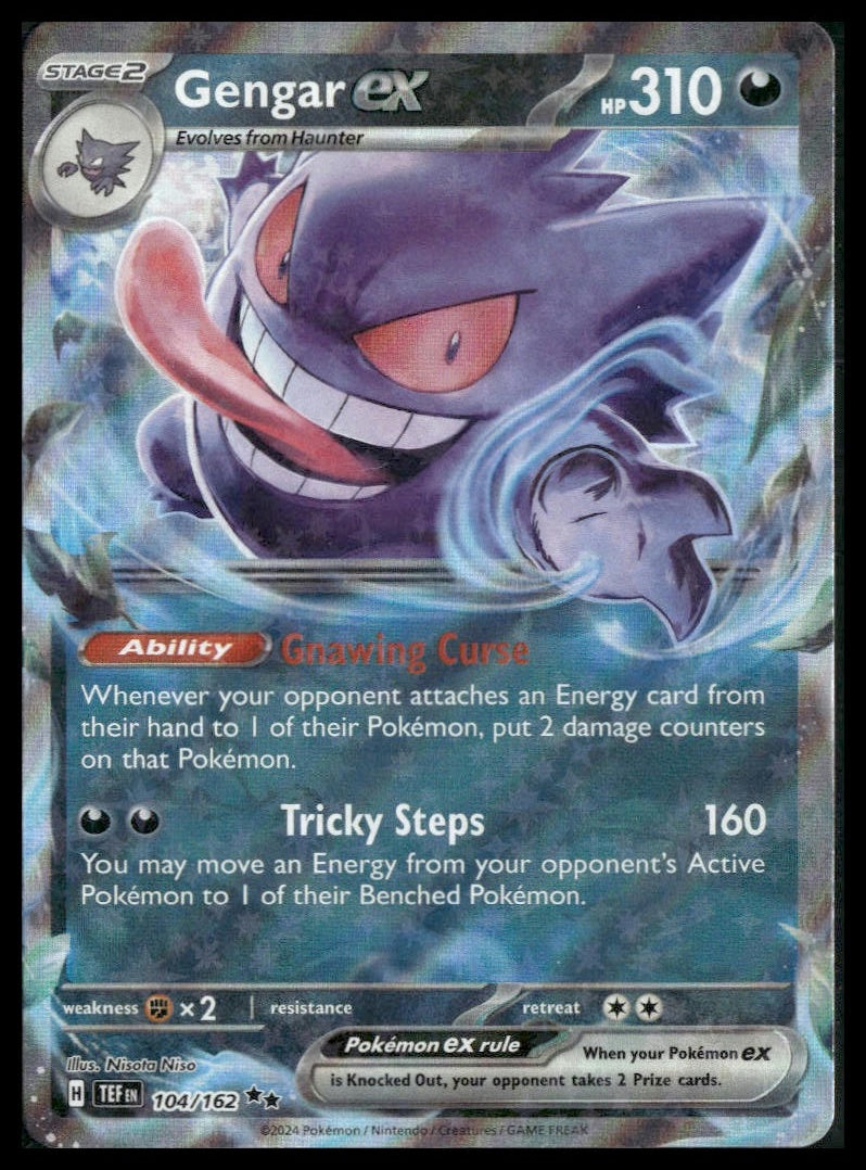 Gengar ex #104/162 Temporal Forces NM