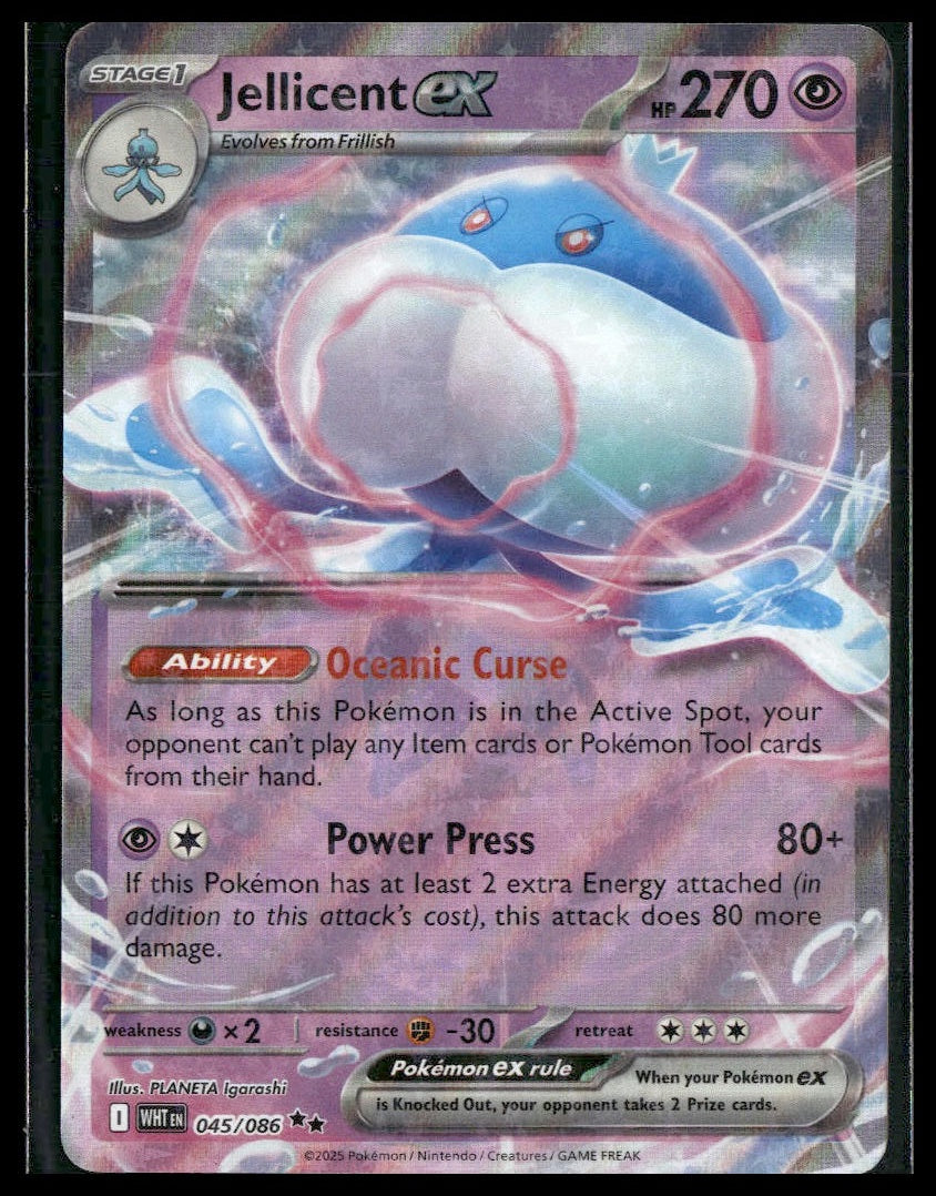 Jellicent ex #045/086 White Flare NM