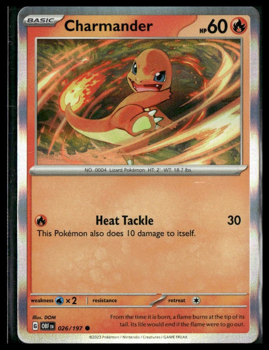 Charmander #026/197 Obsidian Flames NM