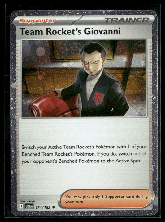 Team Rocket's Giovanni (Cosmos Holo) #174/182 Destined Rivals NM