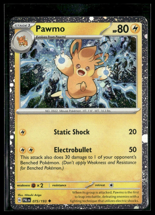 Pawmo (Cosmos Holo) #075/193 Paldea Evolved NM