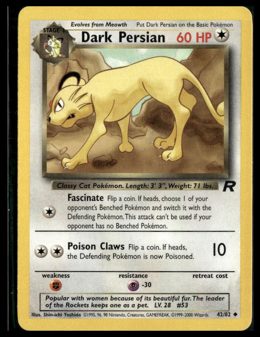 Dark Persian #42/82 Team Rocket VLP