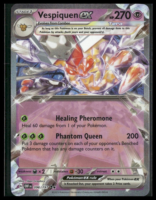 Vespiquen ex #096/197 Obsidian Flames NM