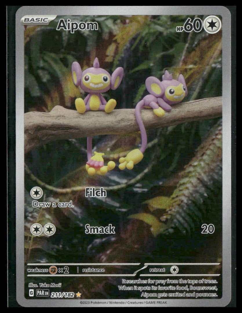 Aipom #211/182 Paradox Rift NM