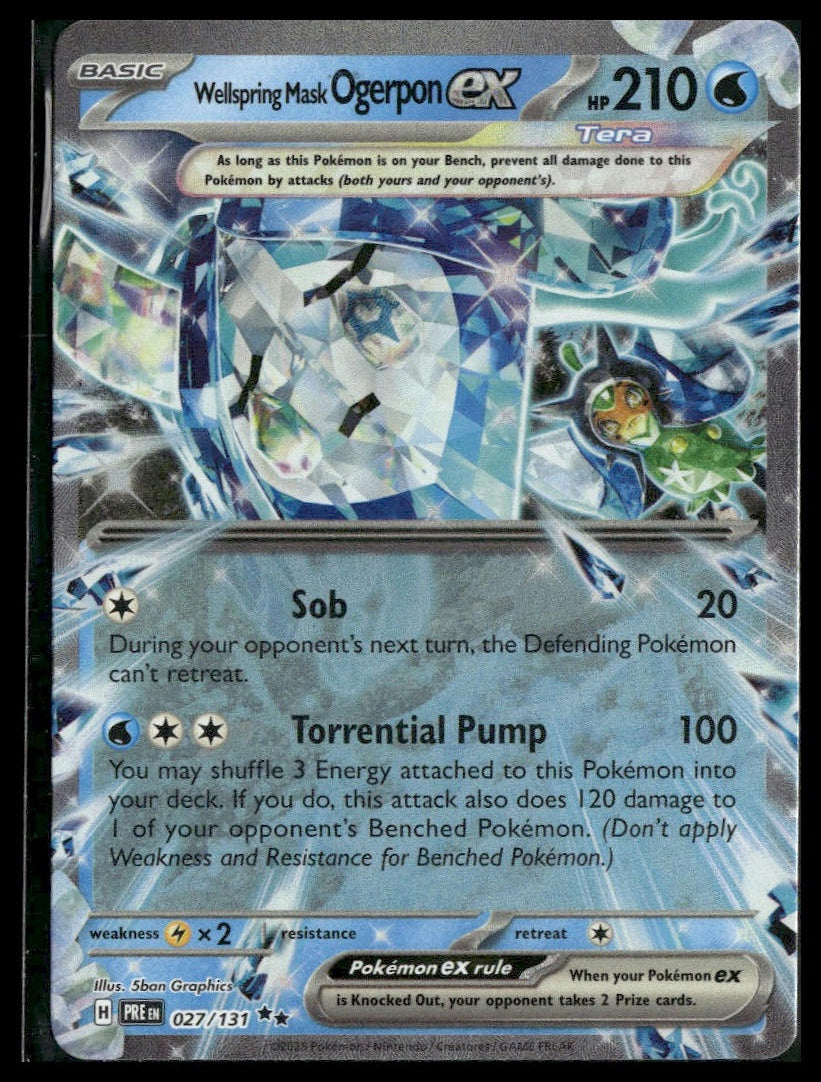 Wellspring Mask Ogerpon ex #027/131 Prismatic Evolutions NM