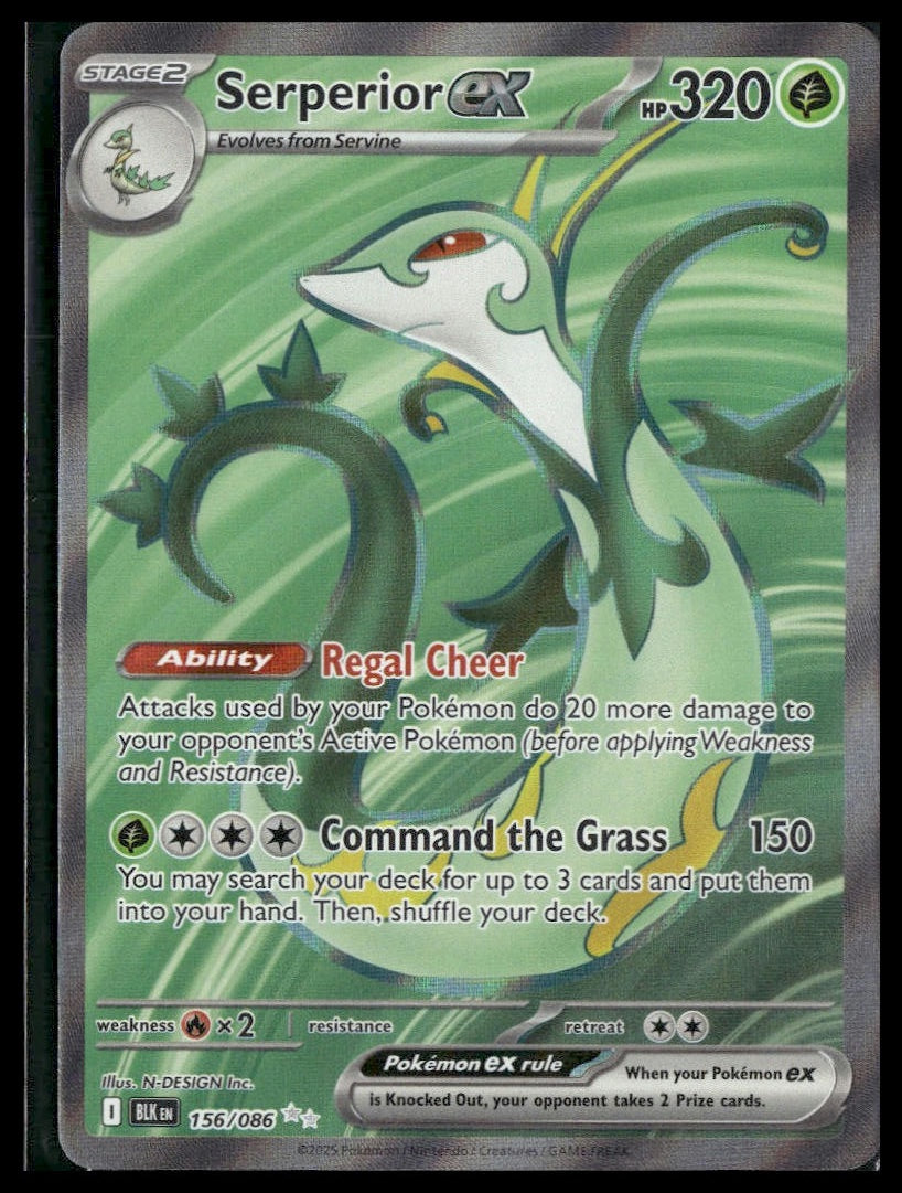Serperior ex #156/086 Black Bolt NM