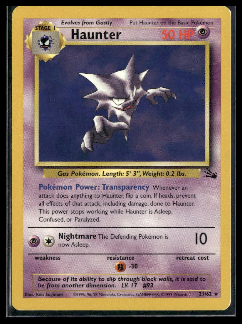Haunter #21/62 Fossil LP
