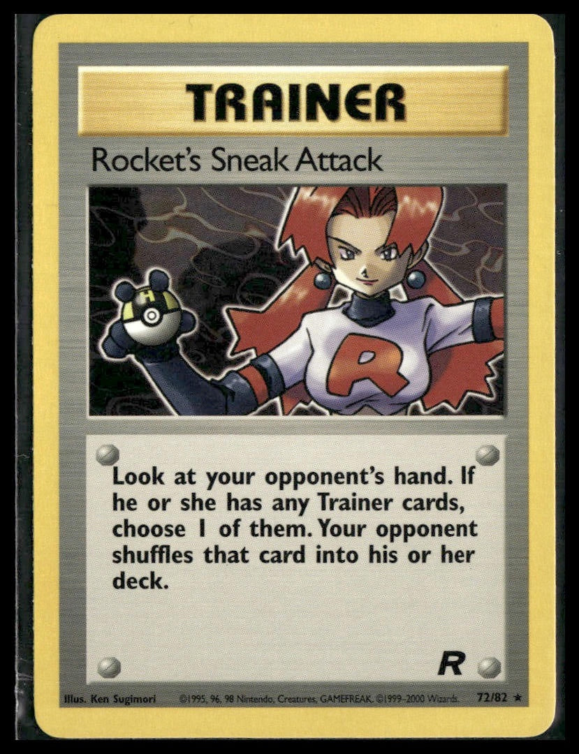 Rocket's Sneak Attack #72/82 Team Rocket NM