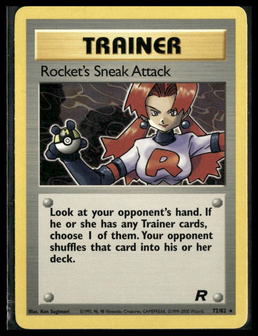 Rocket's Sneak Attack #72/82 Team Rocket NM