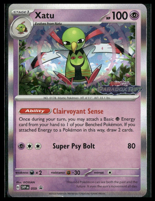 Xatu #059 STAMP Paradox Rift Promo NM