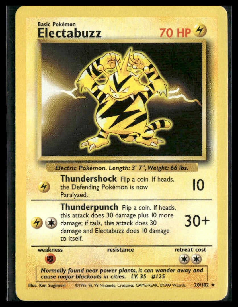 Electabuzz #020/102 Base Set VLP