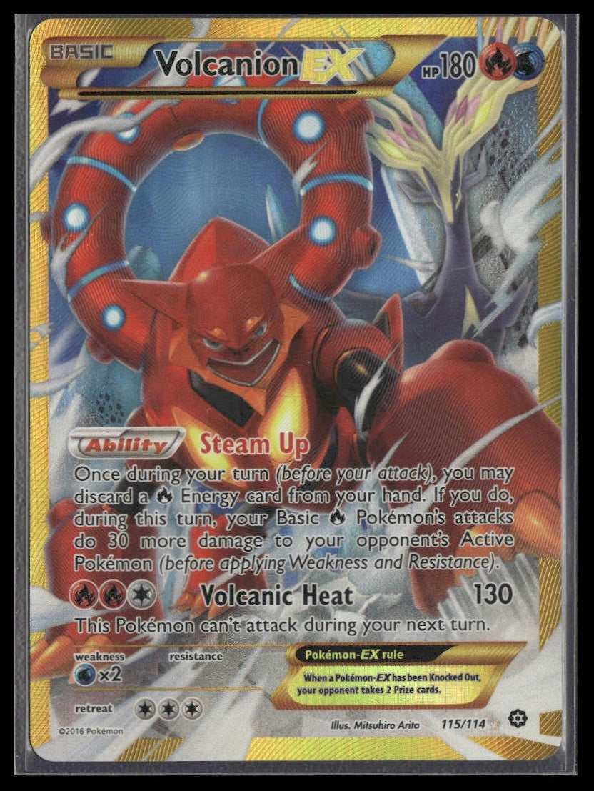 Volcanion EX (Secret) #115/114 XY - Steam Siege NM