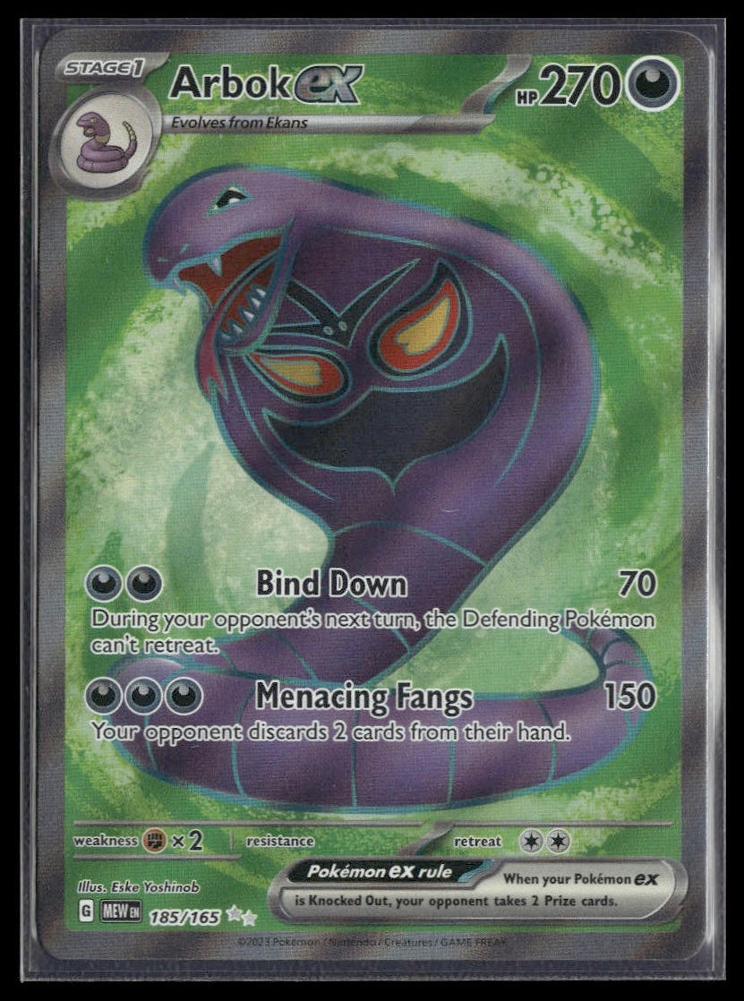 Arbok ex #185/165 Scarlet & Violet 151 NM