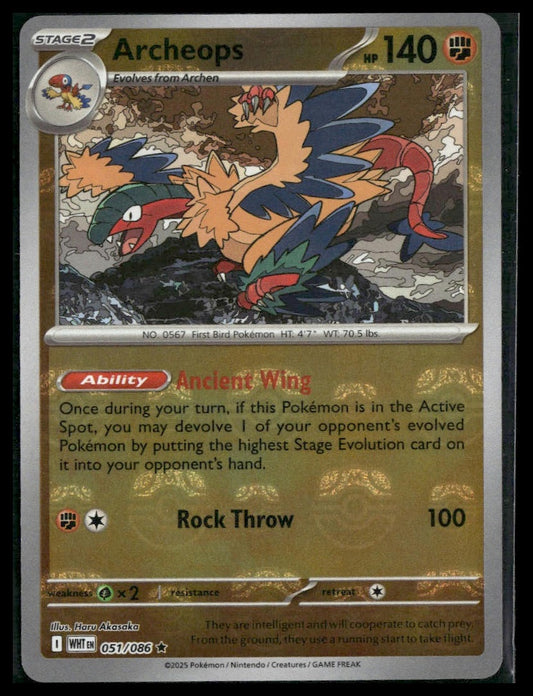Archeops (Master Ball) #051/086 White Flare NM