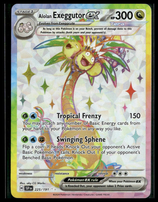 Alolan Exeggutor ex #225/191 Surging Sparks NM