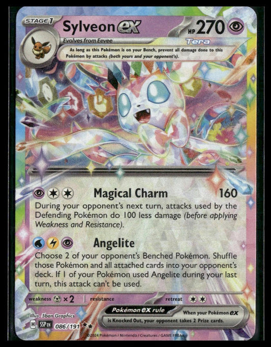 Sylveon ex #086/191 Surging Sparks NM