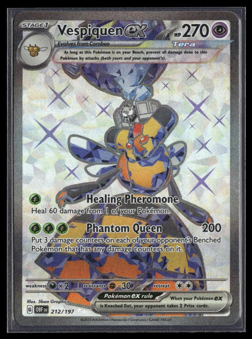 Vespiquen ex #212/197 Obsidian Flames NM