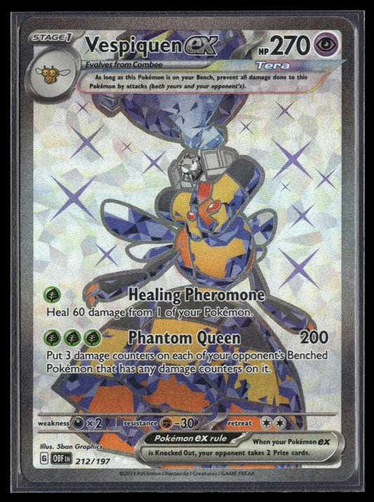 Vespiquen ex #212/197 Obsidian Flames NM