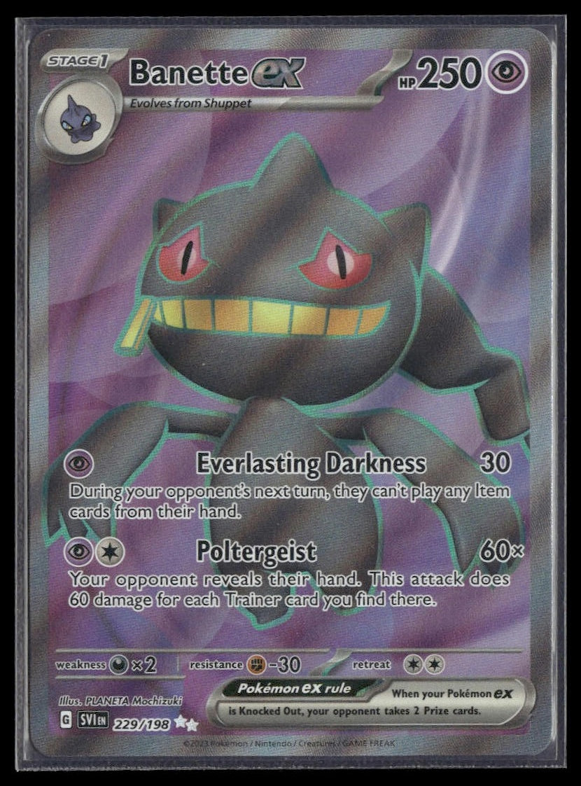 Banette ex #229/198 Scarlet & Violet Base Set NM