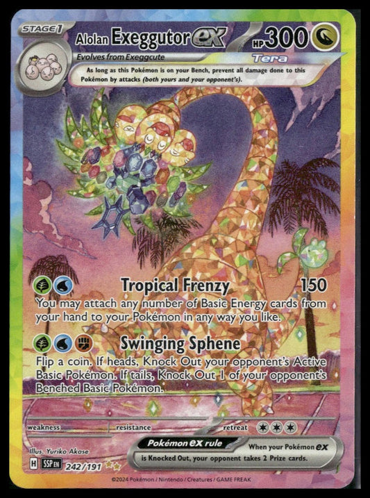 Alolan Exeggutor ex #242/191 Surging Sparks NM