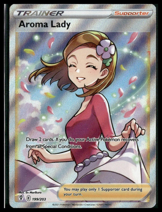 Aroma Lady (Full Art) #199/203 Evolving Skies NM