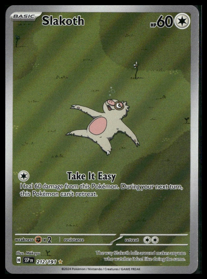 Slakoth #212/191 Surging Sparks NM