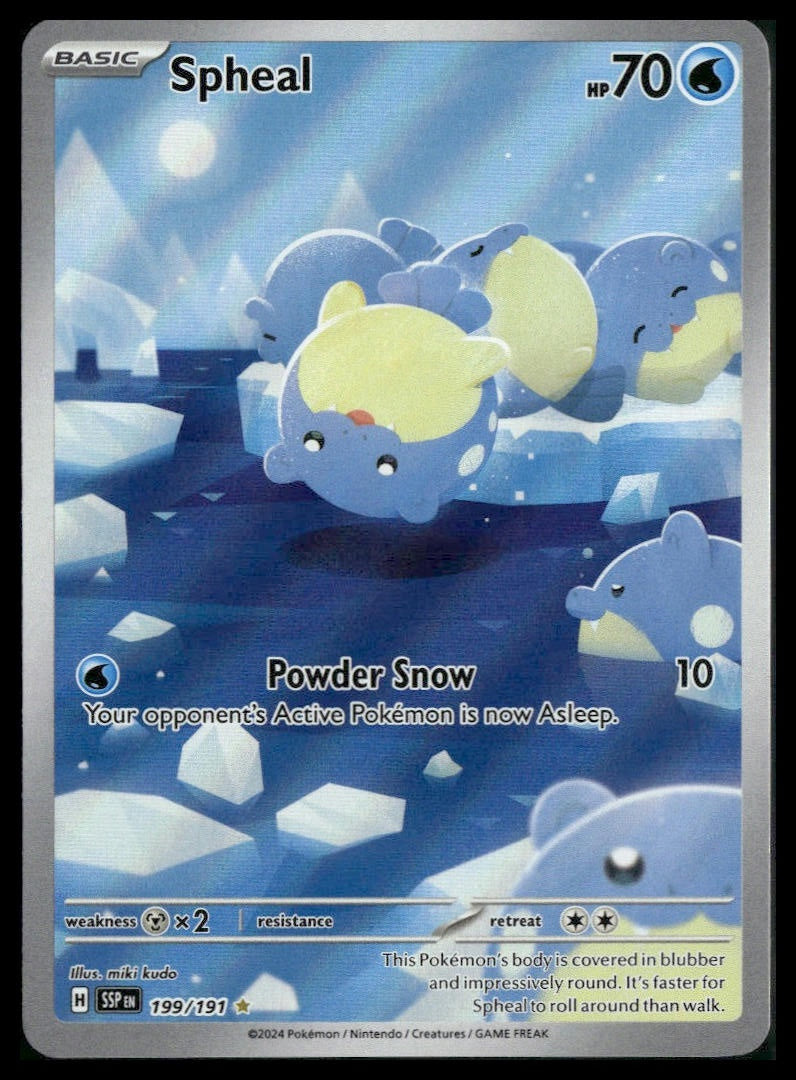 Spheal #199/191 Surging Sparks NM