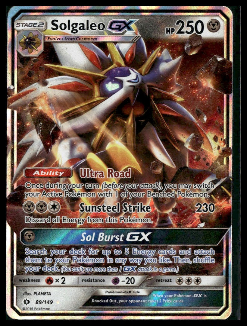 Solgaleo GX #89/149 SM Base Set VLP