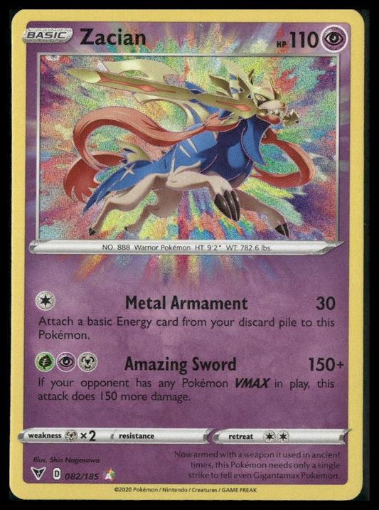 Zacian #082/185 Vivid Voltage NM